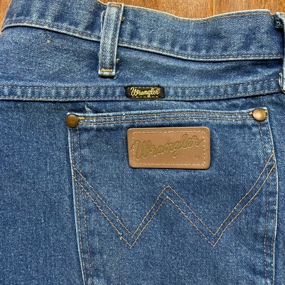 Wrangler Vintage Western Classic Straight USA Denim Blue Jeans Men's 44 x 32 - Picture 2 of 10